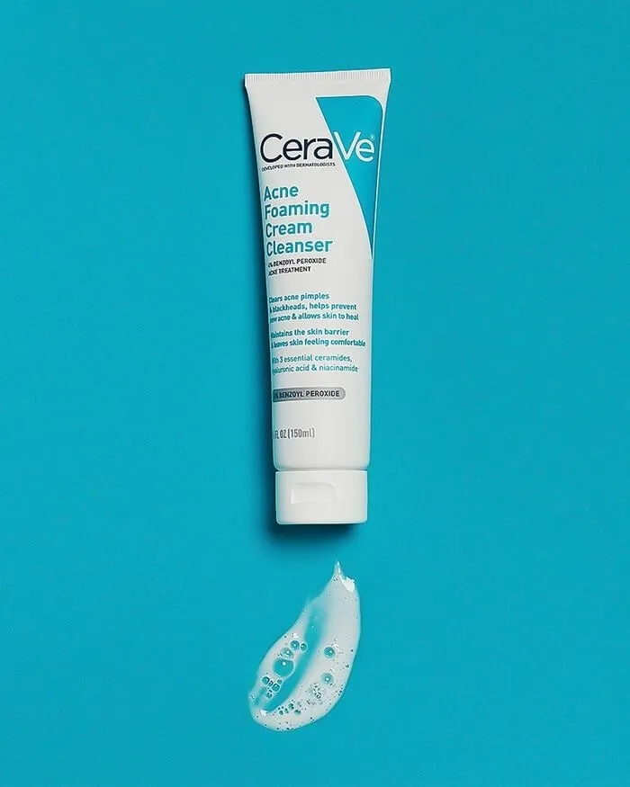 CeraVe Acne Foaming Cream Cleanser-Mediterranean Beauty
