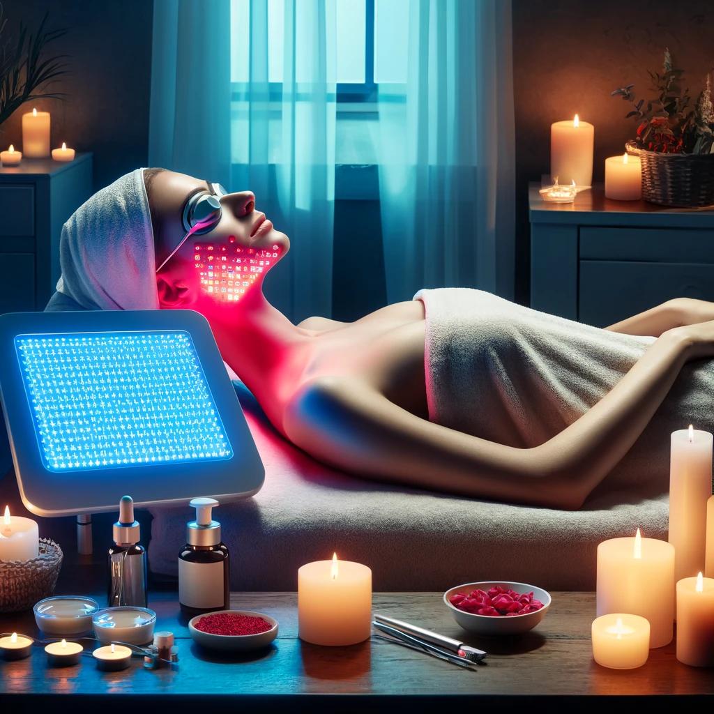 A professional spa setting showcasing LED Light