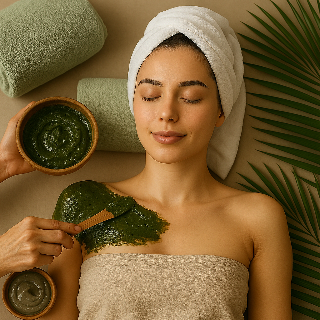 Marine Algae and Silt Wraps Coastal Detox at Home